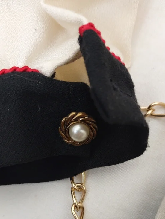 Jeffrey Dara Linda Hutley Vtg 70s/80s Two-Tone Maxi Dress Coin Belt 13/14 - Picture 14 of 15